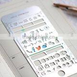 Multifunctional Drawing Templates/ Bookmark/ Ruler for Planner,Scrapbook,diary thumbnail-2