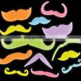 Adhesive Glow in Dark Beard Party Favor Glowing Mustache Toys thumbnail-1
