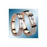 Rose Red Gold Wedding Ring thumbnail-1