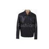 Wholesale Fashion Size 52, Size 54, Black and Knitting Mens Designer Leather Jackets