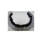 Swiss Voile DZHB178 Bridal Rose Flower Lace Trim thumbnail-2