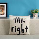 Mrs&Mr Right Cushion Sofa Throw Pillow thumbnail-3
