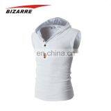Hot Sale Cotton Custom Mens Singlets With Hood thumbnail-2