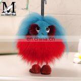 Luxury Colorful Fox Fur Animal Accessory / Fox Fur Bag Charm Key Chain thumbnail-3
