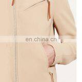 Fancy Stretch Crepe Neutral Classic Moto Jacket thumbnail-5