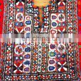 Indian Traditional Kutch Patches-Vintage Indian Fabric HandCraft Yock Neck Patches - Handmade Banjara Fabric Mirror Work Patches thumbnail-2