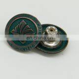 Custom Design New Fashion Metal Button With Brass Bottom for Jeans