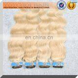 Good Luster and Smooth Hair Charming Design Full Cuticle Thick Bundle Cheap Russian 2 Inch Root Blonde Body Wave Remy Human Hair thumbnail-2