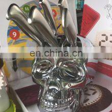 Head Skulls Knife Skeleton Resin Shelf for Home Kitchen Shelf thumbnail-2