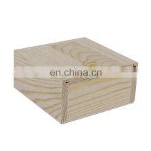 Vitalucks Hot Sale Pine Wood Color Customized Unfinished Small Plain Wooden Box With Slid Lid for Sale thumbnail-4