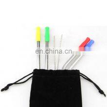 Color Wholesale Food Grade 2021 Reusable Straight Child 6 mm Stainless Steel Straw thumbnail-4
