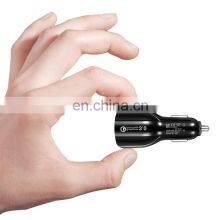 Car Charger 3.0 QC 3.0 Dual USB Quick Charging Adapter Car-Charger Type For Micro USB C Cable Phone Charger thumbnail-2