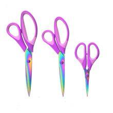 Factory Directly Sharp Blades Shears With Soft Grip Fabric Scissors Set of 3pcs All Purpose Scissors Set for Sewing Craft Office thumbnail-3