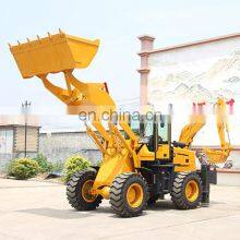 With Hydraulic Hammer HENGWANG Backhoe Loader 4*4 Wheel Digger Price thumbnail-4