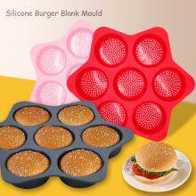 Kitchen Accessories Home and Kitchen Gadgets Silicone Baking Bread Mold Burger Bun Mold Baking Tools Silicone Hamburger Mold thumbnail-1