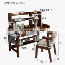 Quality Solid Wood Study Table Children Tables Kids' Tables Computer Desks With Bookshelf thumbnail-4