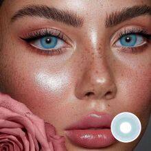 Original Wholesale Soft Colored Blend Eye Contacts Yearly Contact Lenses 14.20mm Cheap 2 Tone Color Contact Lens thumbnail-2