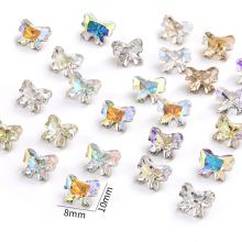 Butterfly series crystal glass diamond 8 * 10mm