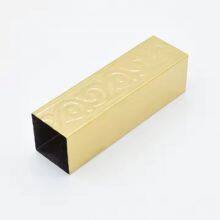 Hot Selling 304 201 316 310s Material SS Color Stainless Steel Pipe Tube Gold Color Stainless Steel Rectangular Tube thumbnail-4