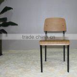 Replica Powder Coated Frame Plywood European Style Jean Prouve Standard Chair,standard Dining Chair, Prouve Style Standard Chair thumbnail-2
