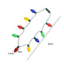 Hot Sales Flashing 9 Lights Light Up Bulb Necklaces for Theme Party thumbnail-3