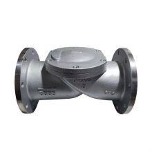 High Quality HC44X Rubber Flap Check Valve Stainless Steel Flange Horizontal Check Valve thumbnail-1