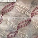 100% Polyester Taffea Geometric Embroidered Window Curtain Fabric thumbnail-3