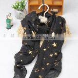 Wholesale Europe America Fashion Popular Cotton Polyster Mixed Kids Boys Girls Winter Scarf thumbnail-4