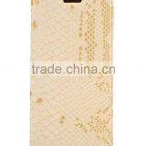 Premium PU Leather Snake Skin Pattern Card Pockets Case With Magnetic Flip Stand for Samsung S7 Edge, 5.5 Inch thumbnail-3