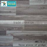 NWseries Three Pieces of Ginkgo Parquet Wood Flooring HDF Core Parquet Flooring thumbnail-1