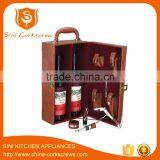 Custom Leather Box Wine Box Wine Opener Gift Sets thumbnail-2