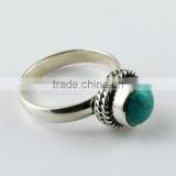 Gentle Turquoise 925 Sterling Silver Ring thumbnail-1