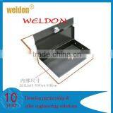 Metal Brown Security Dictionary Book Cash Jewelry Homesafe Key Lock Storage Box