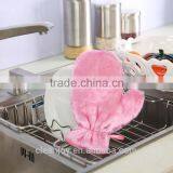 Home Kitchen Cleaning Wash Dishes Wood Fiber Waterproof Magic Gloves thumbnail-2