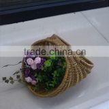 seagrass flower basket