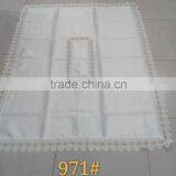 Polyester White Tablelcoth With Lace thumbnail-1