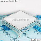 Party and Wedding Silver Crystal Metal Cake Stand Wedding Cake,crystal Cake Decoration,cake Stand Wedding Decoration (CAKE-012) Supplier's Choice