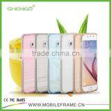 Colorful TPU Mobile Phone Case for Samsung Galaxy S6 Edge With Diamond