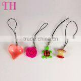 Factory Wholesale Resin Flower Turtle Shape Cell Mobile Phone Strap for Present thumbnail-1