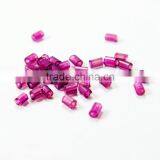 Oval Amethyst Color Silver Foiling Fancy Stone Crystal Glass Beads Shiny Silver Glass Beads thumbnail-2