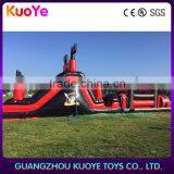 Pirate Ship Inflatable Obstacle Cuorse,pirate Jumping Inflatable Playground With Slide, Bouncer, Obstacle,