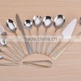 stainless steel cutlery set 84pcs wooden case leather case