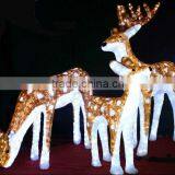 3D Family Set Sika Deer Outdoor Animals Christmas Lights Motif Light thumbnail-1