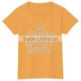 Rhinestone Custom Motif Beautiful Casual Loose t Shirt for Women Girls thumbnail-3