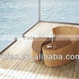 New products 2015 rattan single sofa bed