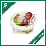 CUSTOM DESIGN METALLIC GOLD STICKERS PET SHRINK LABELS WITH COLOR PRINTED thumbnail-5