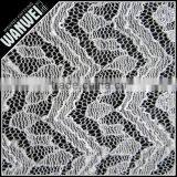 White Fringe With Bright Yarn New Style Hot Selling Can Make Any Color for Bridal Dressing Nylon Cotton Lace Fabric Wholesale
