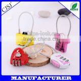 Children Gift Fashion Lock 3 Digital Clothes Cable Lock thumbnail-2