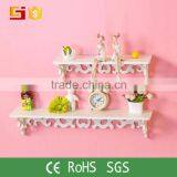 White Wood Exquisite Design Wall Floating Shelf Display Shelf Unit Home thumbnail-6