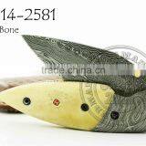 Damascus Steel Folding Knife DD-14-2581